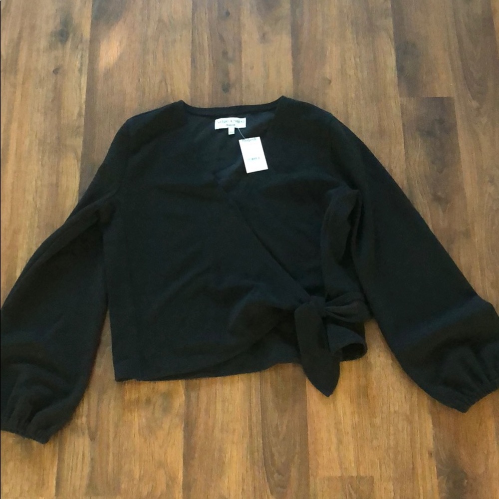 Madewell Texture & Thread Long Sleeve Top S NWT